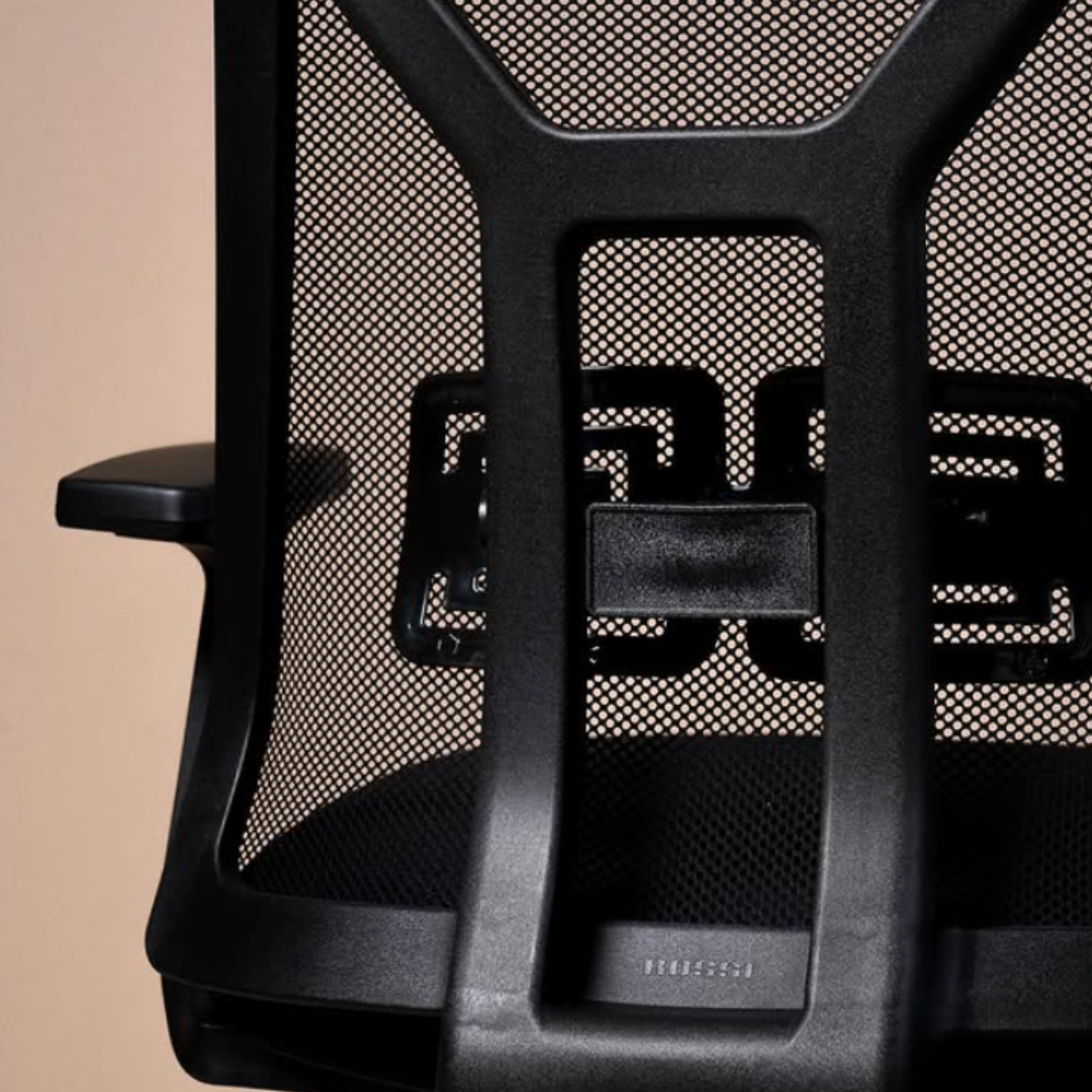 Detalle del respaldo mesh